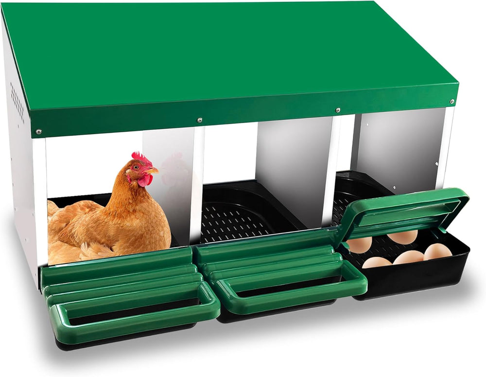 3-Compartment Chicken Nesting Box – C2 Appears New