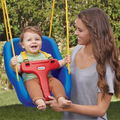 Little Tikes 2-in-1 Snug 'n Secure Swing - Blue D4 - 1293