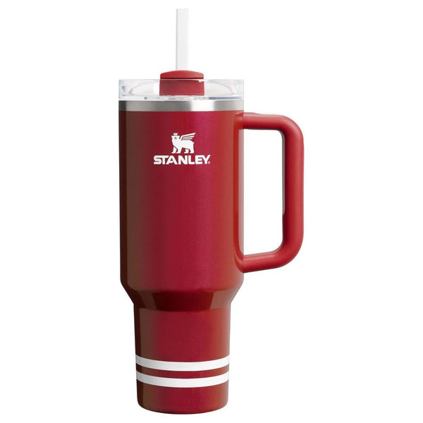 Stanley 40 Oz Stainless Steel H2.0 Flowstate Quencher Tumbler Heritage Red Shimmer 1005