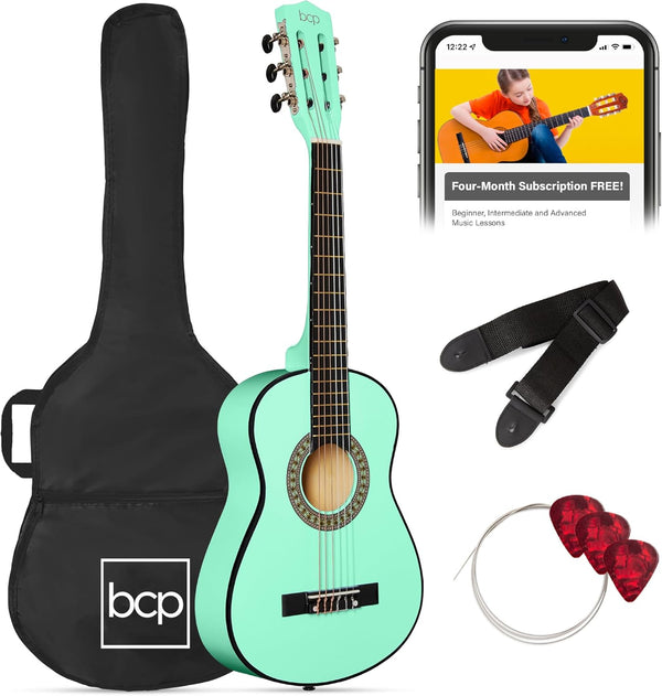 Best Choice 30" Kids Acoustic Guitar — Green — F36