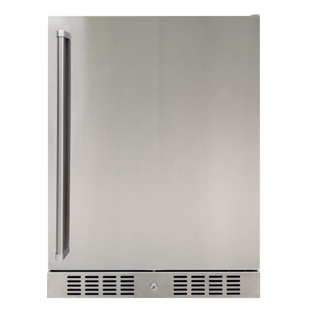 Vinotemp BR-ODR101-03 24 Inch Wide 5.12 Cu. Ft. Compact Refrigerator with Safety Lock Stainless Steel Refrigeration Appliances Compact Refrigerators - L160