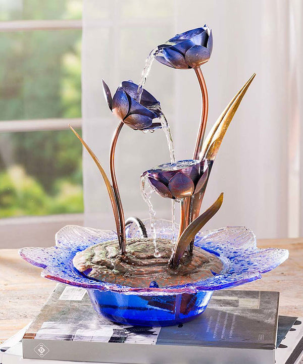 Purple Lily Fountain Decor - C5 - 401