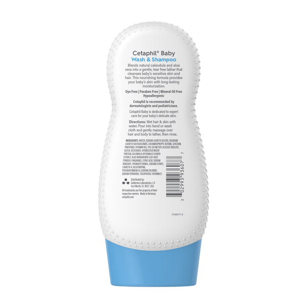 Cetaphil Baby Wash and Shampoo, 7.8 OZ - G12 - 1123