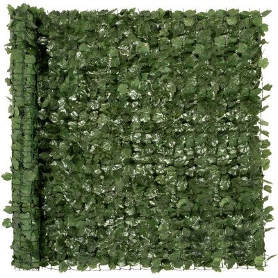 Best Choice Products 96x72in Artificial Faux Ivy Hedge Privacy Fence Screen for Outdoor Decor, Garden, Yard - Green -L4-0370