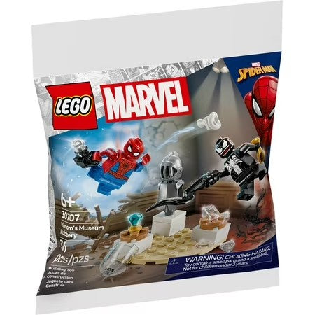 LEGO Marvel Venom's Museum Robbery - Super Hero Building Set for Kids - Includes Spider-Man and Venom Minifigures - G12 - 276