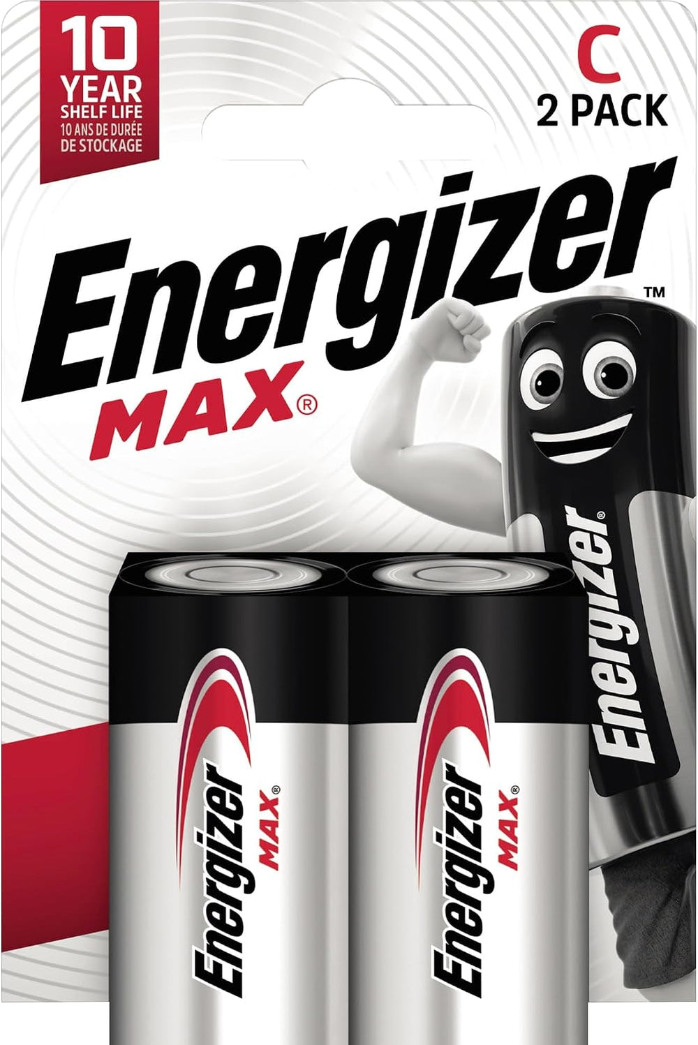 Energizer Max C Batteries Alkaline 2 Pack