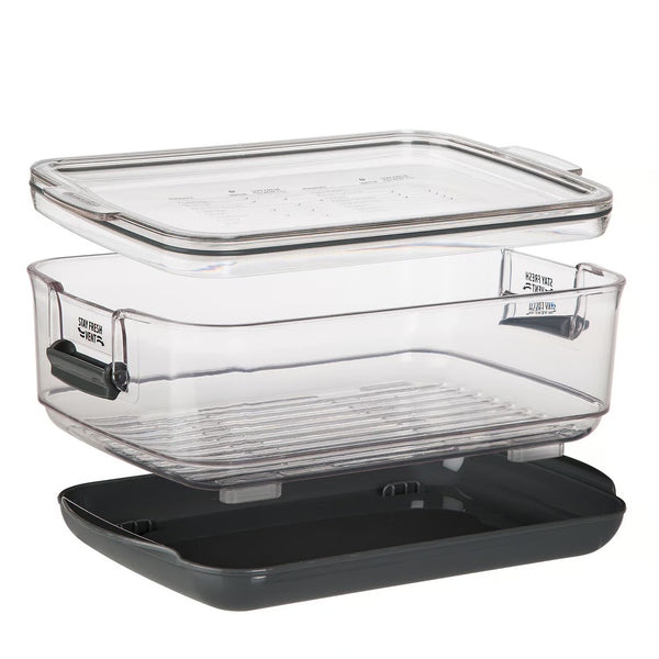 Progressive Prepworks 3 qt Clear/Gray Produce Keeper 1 pk - E12 - 291