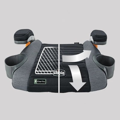 Chicco GoFit Cleartex Backless Booster Car Seat - Shadow 1996