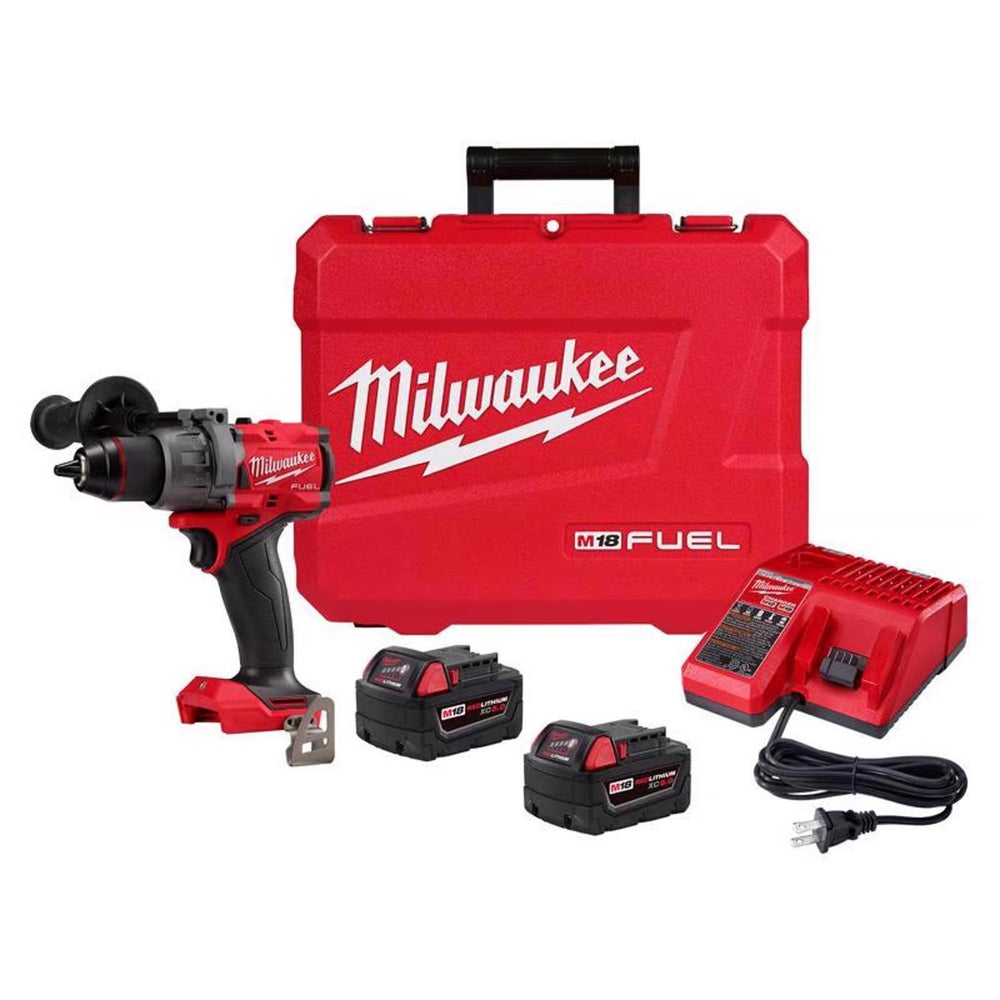 Milwaukee M18 FUEL 1/2 in. Brushless Cordless Hammer Drill/Drive Kit (Battery & Charger) 413