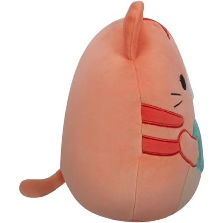Squishmallows 8" 2026 Valentine's Day Gigi The Orange Tabby Cat with Heart -K14-0652