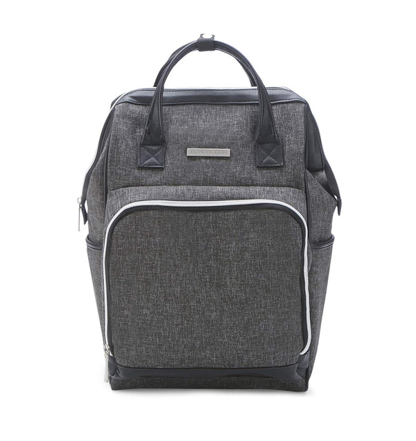 Midi Backpack Diaper Bag w/ Changing Pad & Stroller Straps — H77