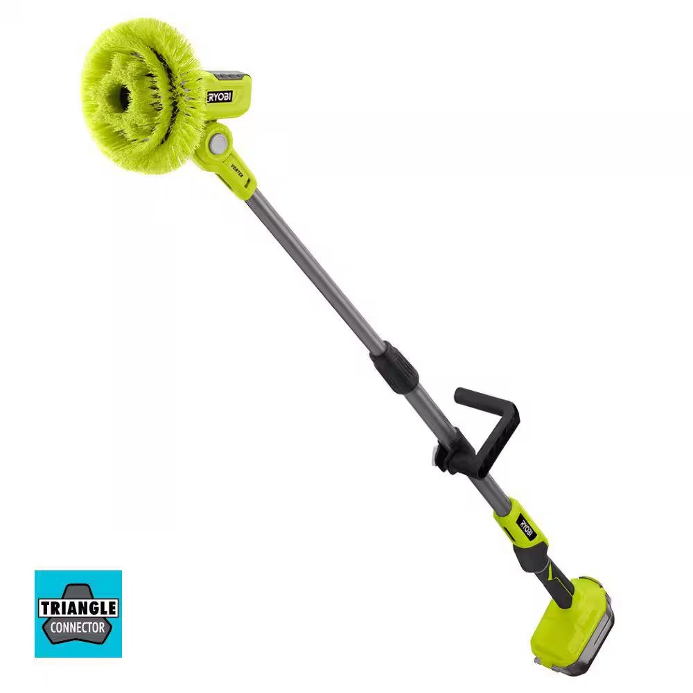 RYOBI ONE+ 18V Cordless Telescoping Power Scrubber (Tool Only) - 385