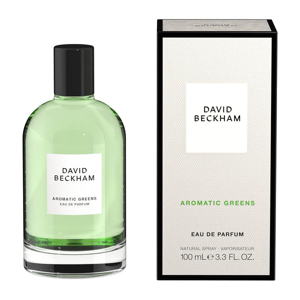 David Beckham Aromatic Greens Eau de Parfum 3.3 fl oz (Pack of 1), Notes of Lemon, Green Apple, and Cedarwood, Men's Fragrance, Long Lasting, Everyday Fragrance, Travel Size -K10-0567