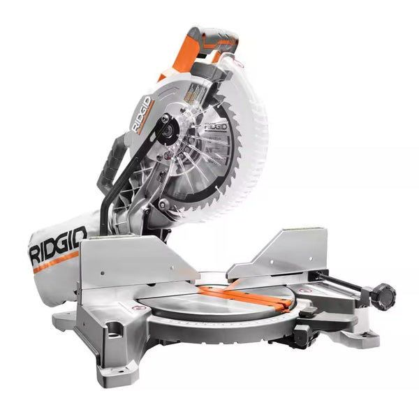 15 Amp 10 in. Corded Dual Bevel Miter Saw with LED Cut Line Indicator - K134 - Tested and working