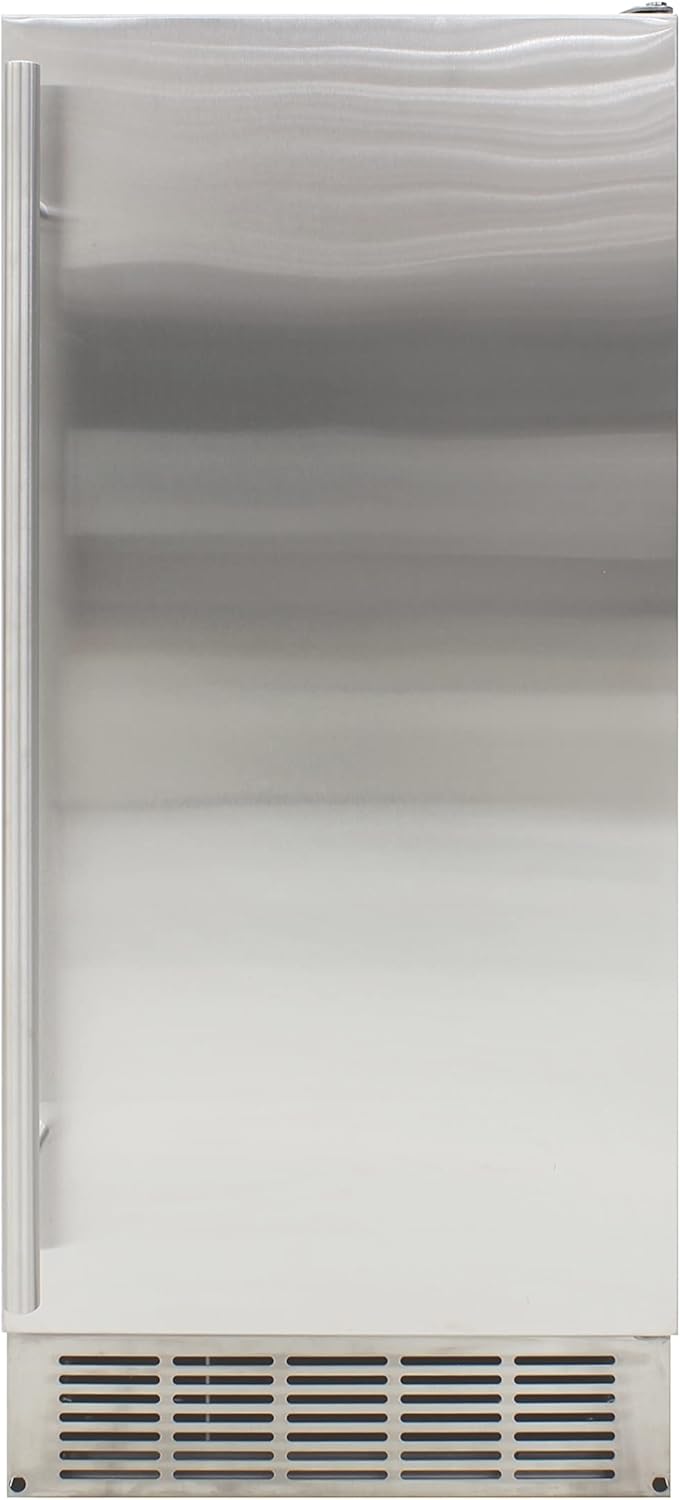 BRAMA 50 lb Undercounter Ice Maker, Stainless Steel – A55 Appears New