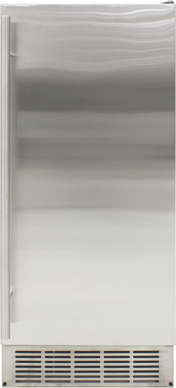 BRAMA 50 lb Undercounter Ice Maker, Stainless Steel – A55 Appears New