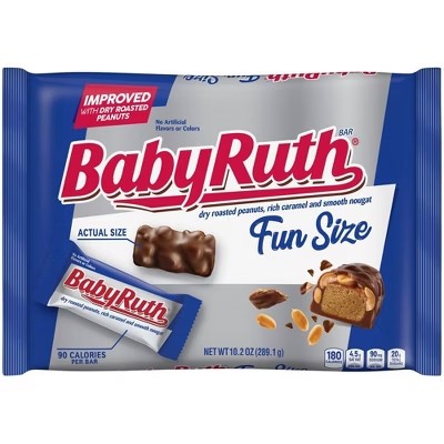 Baby Ruth Fun Size Chocolate Candy - 10.2oz - QTY 2 - B77