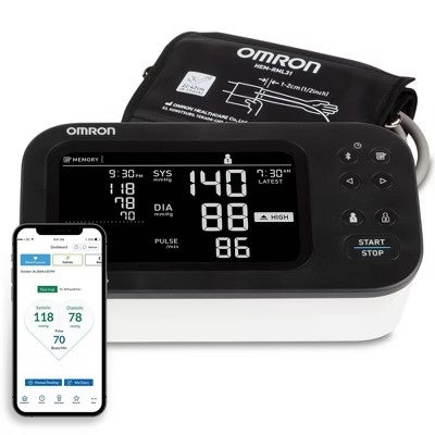 Omron 10 Series Upper Arm Blood Pressure Monitor with Afib Screening Technology -E5-0037