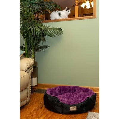 Armarkat Large, Soft Cat Bed in Purple and Black - C101NH/ZH -J11-0607