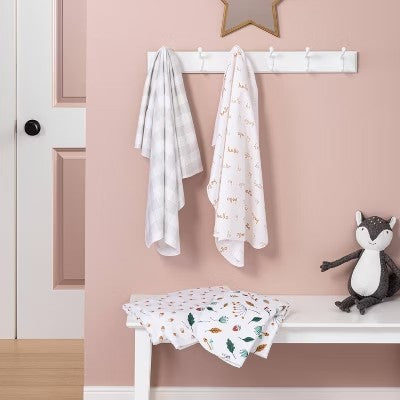 Flannel Baby Blanket Forage On - Cloud Island  - 4pk - K10 - 137