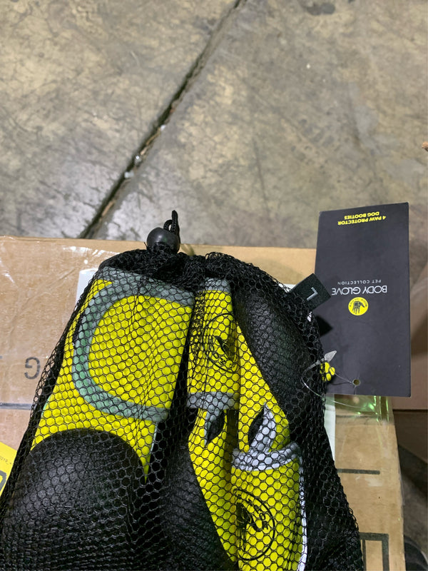 Body Glove Paw Protector Booties (Yellow, Large) -B7-0514