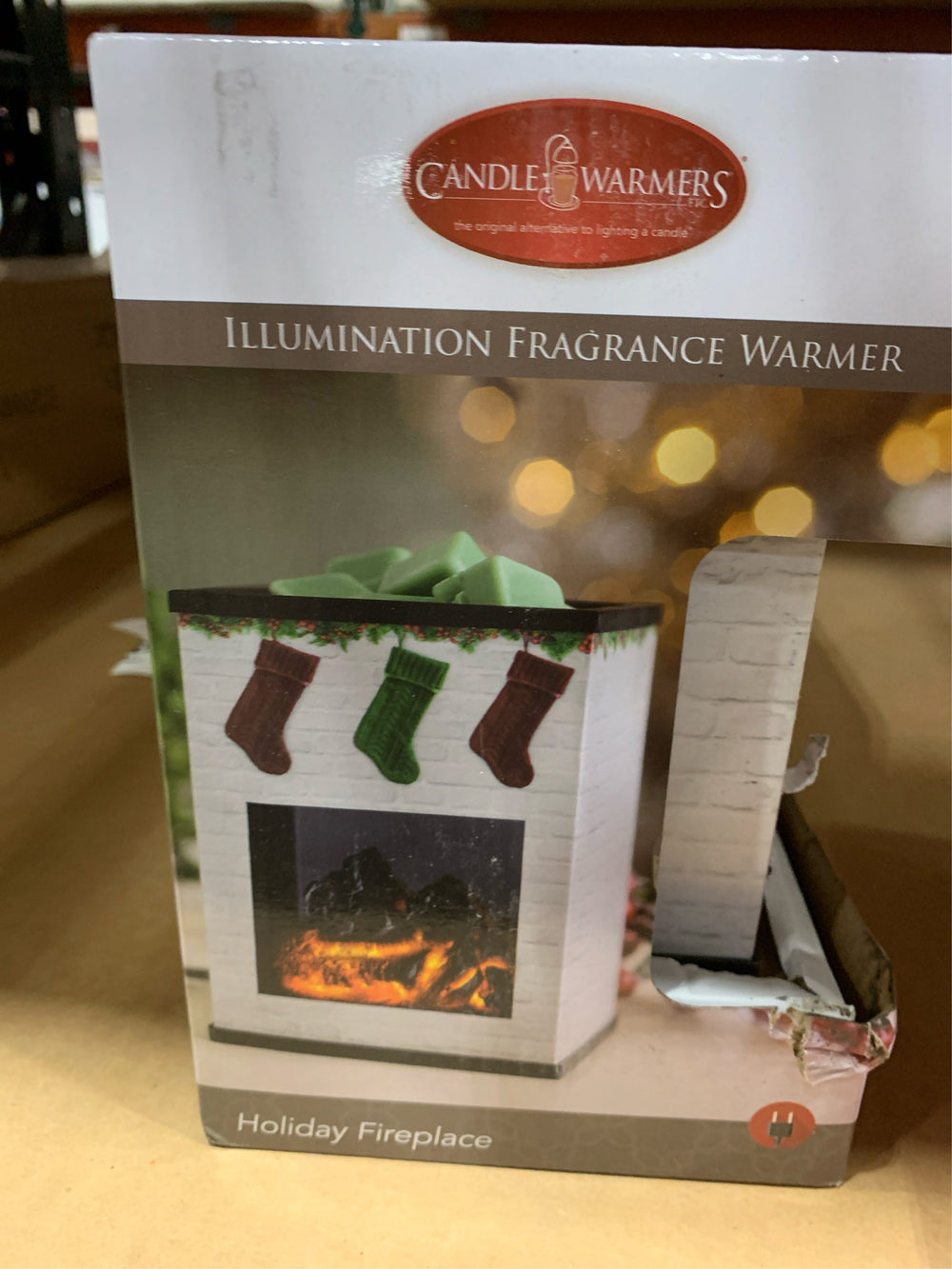 Holiday Fireplace Illumination Fragrance Warmer -J7-0498