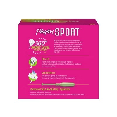 Playtex Sport Tampons - Plastic - Unscented - Regular - 36ct - C2 - 1294