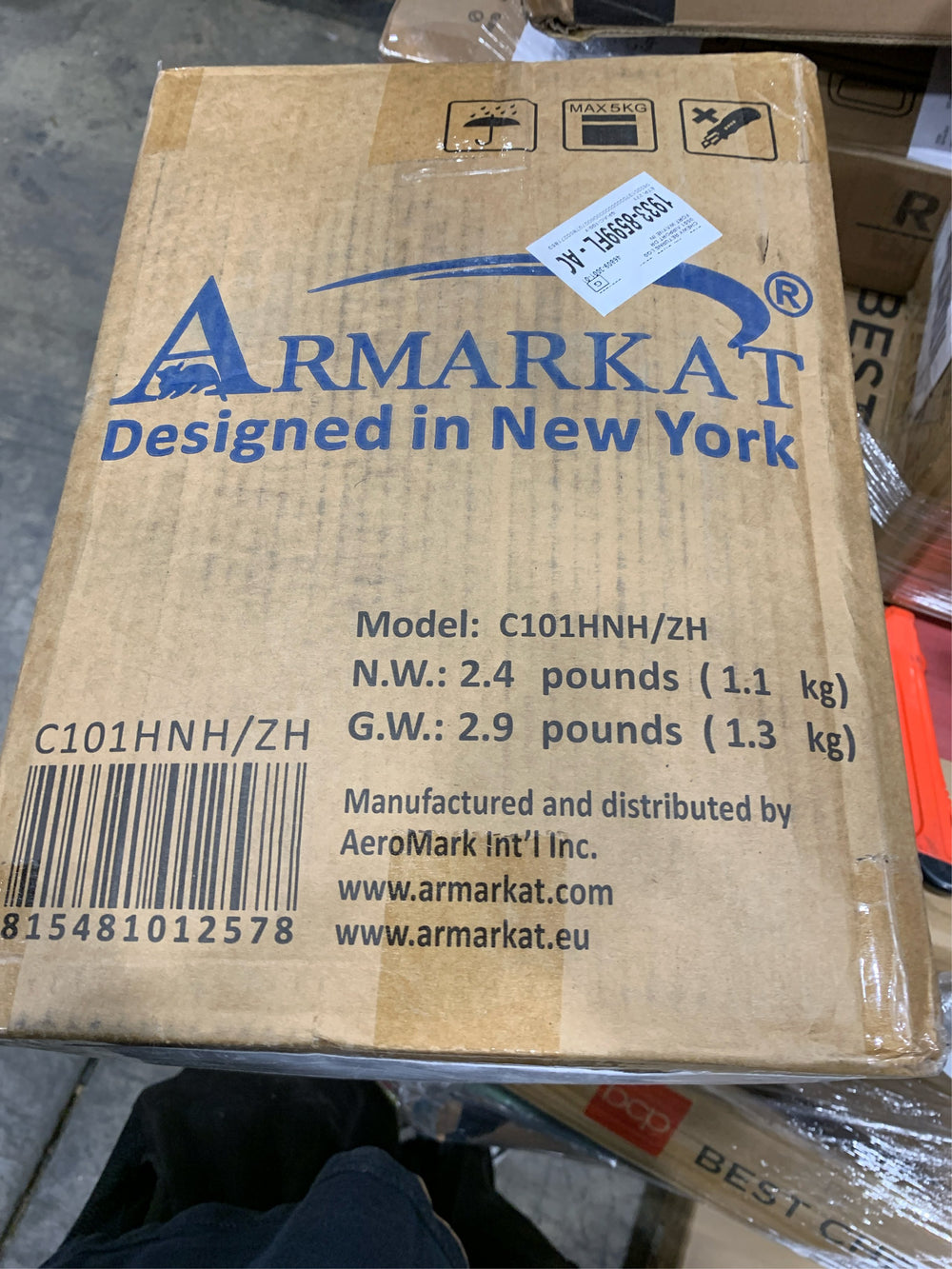 Armarkat Large, Soft Cat Bed in Purple and Black - C101NH/ZH -J11-0607