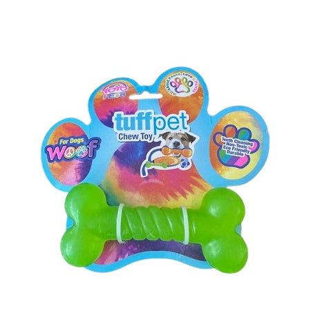 YoYo Pets Tuffpet Chew Toy (Green Bone) - for Dogs - 610
