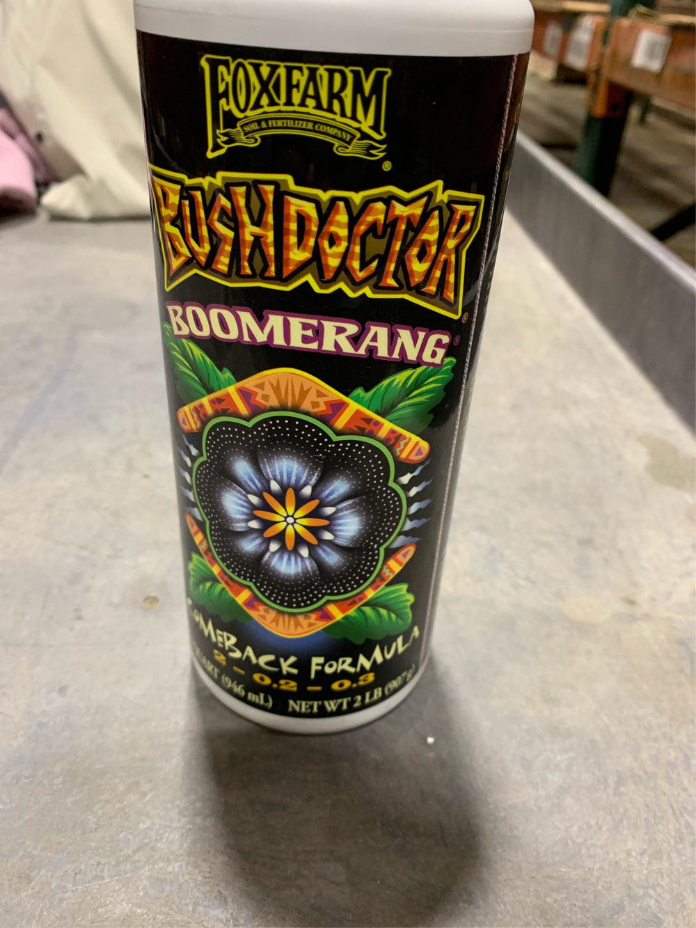 FoxFarm BushDoctor Bommerang Organic Liquid Comeback Formula Plant Food 1 qt - C12-1301 -C1302 -C12 1303 -K7-1579 -K7-1580