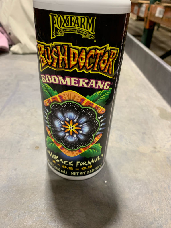 FoxFarm BushDoctor Bommerang Organic Liquid Comeback Formula Plant Food 1 qt - C12-1301 -C1302 -C12 1303 -K7-1579 -K7-1580