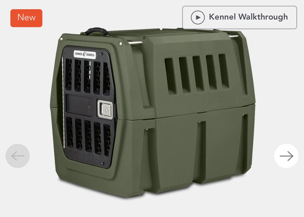GUNNER G1 Double-Walled Dog Kennel, Duck Green, Intermediate