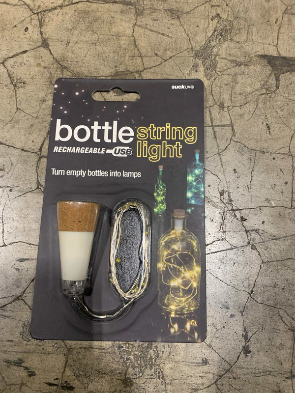 Suck UK Rechargeable Cork LED String Lights - USB Fairy Lights for Wine Bottles, Whiskey & Jars - Set Mood Lighting & Home Decor - Recycle Empty Bottles to Party Lights - Novelty Gift for Light Lovers -K8-0513
