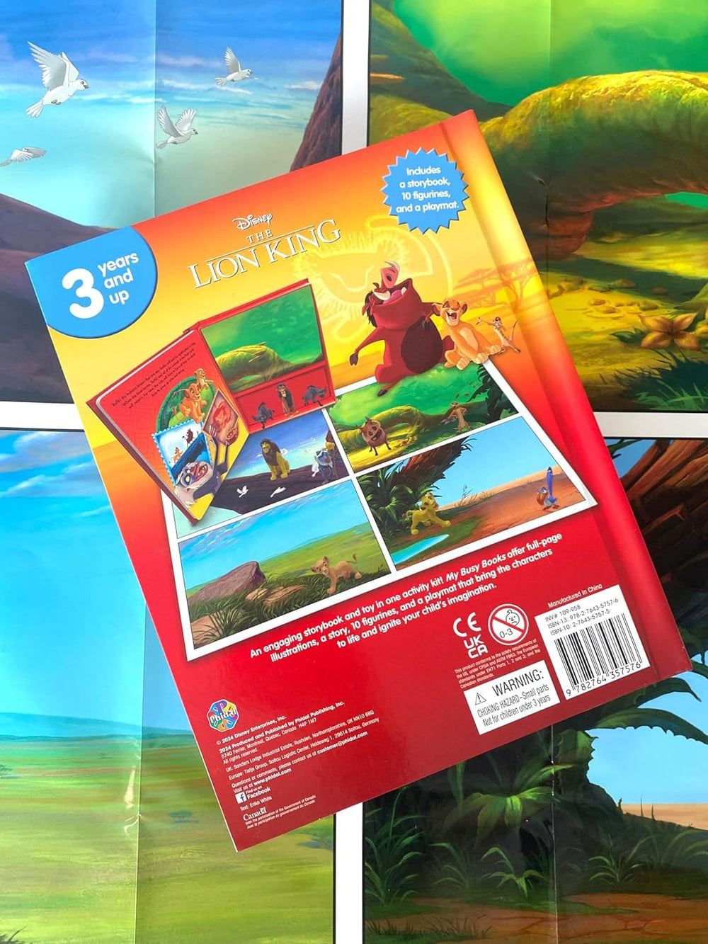 Disney Lion King My Busy Books - Storybook, 10 figurines, playmat 1278