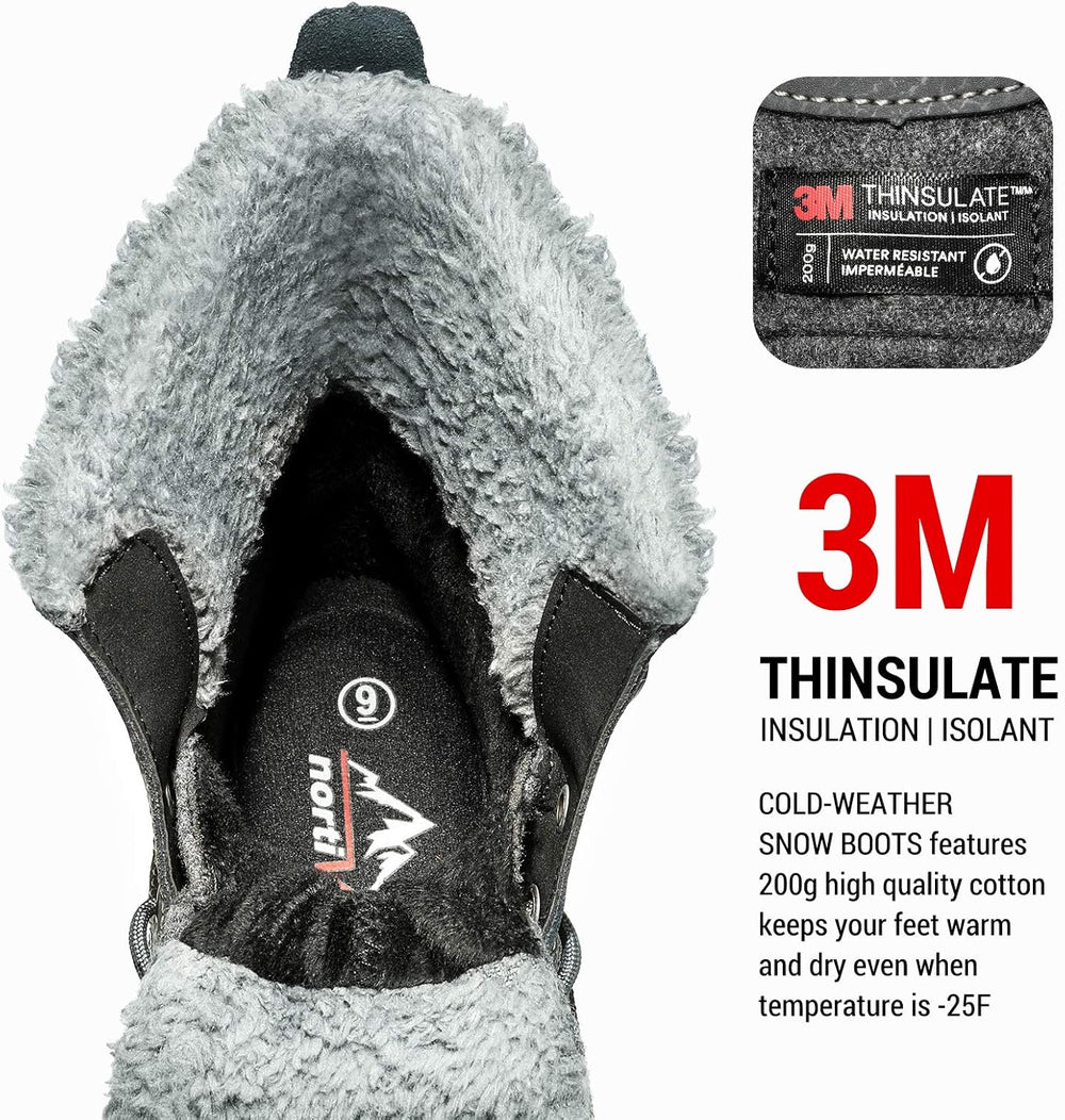 NORTIV 8 Men's Waterproof Winter Snow Boots AVENUE size 12 1360