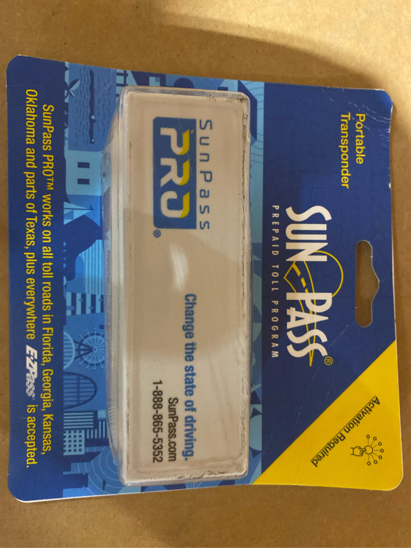 SunPass Pro Prepaid Toll Program Portable Transponder - L9 - 493