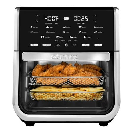 Gourmia All-in-One 14-Quart Air Fryer, Oven, Rotisserie, Dehydrator with Temperature Probe, - M11 - 569