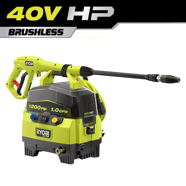 40V 1200 PSI 1.0 GPM Cordless Electric Cold Water Pressure Washer (Tool Only) - 515