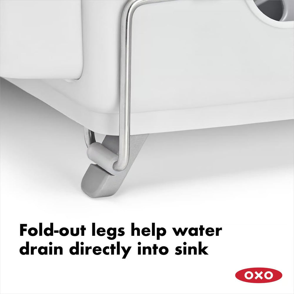 OXO Good Grips 19 in. L X 16 in. W X 5 in. H Gray Stainless Steel Dish Rack -G13-0235