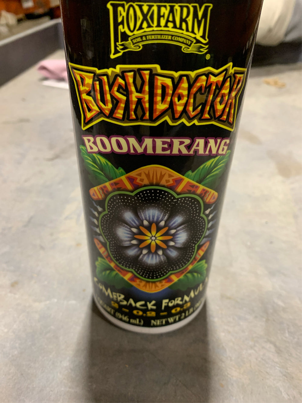 FoxFarm BushDoctor Bommerang Organic Liquid Comeback Formula Plant Food 1 qt - C12-1301 -C1302 -C12 1303 -K7-1579 -K7-1580 -K8-1581