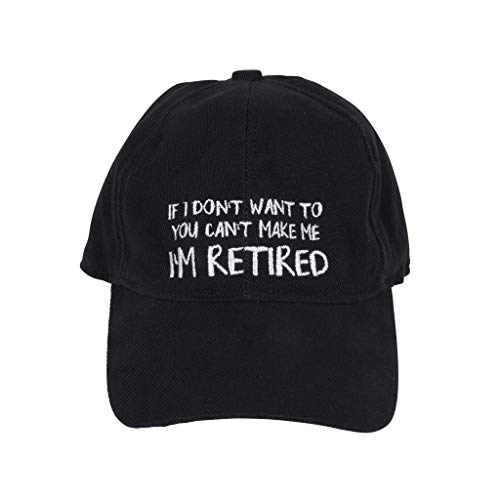 Black 'You Can't Make Me' Baseball Cap - C10 - 1583