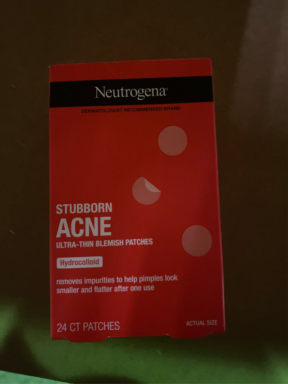 (Lot of 2) Neutrogena Stubborn Acne Patches - Ultra-Thin Hydrocolloid Spot Stickers - 24ct - K9 - 2007