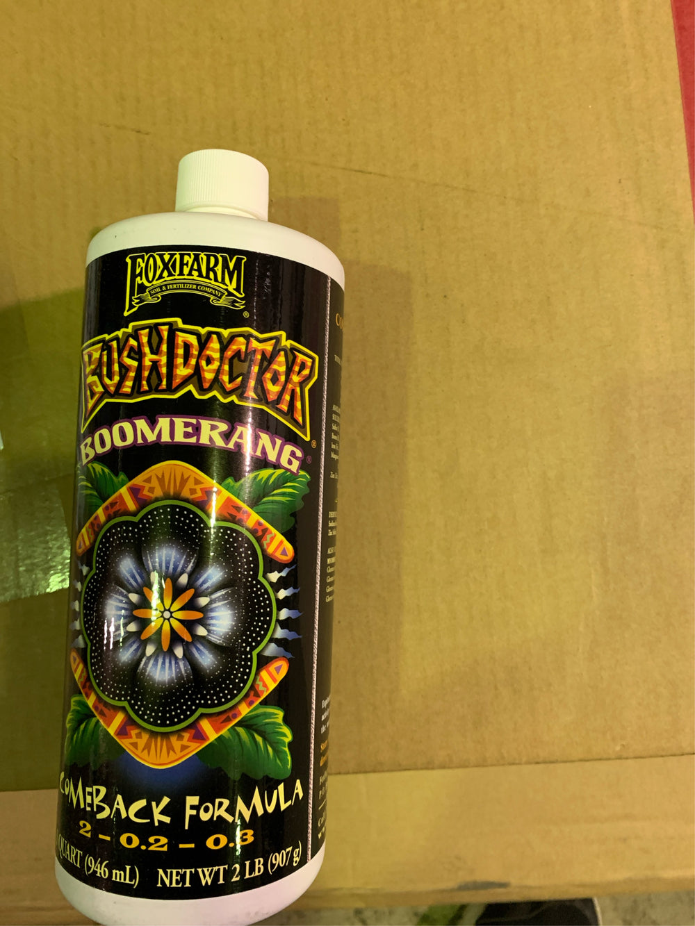 FoxFarm BushDoctor Bommerang Organic Liquid Comeback Formula Plant Food 1 qt - C4-0337 -C4-0340