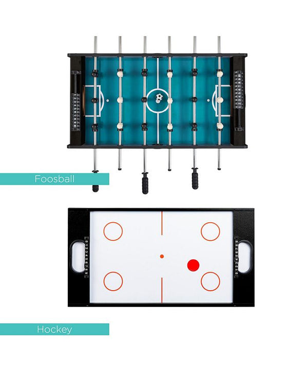 Best Choice Products 4-in-1 Multi Game Table, Childrens Arcade Set w/ Pool Billiards, Air Hockey, Foosball - Multi - E3 - 1634