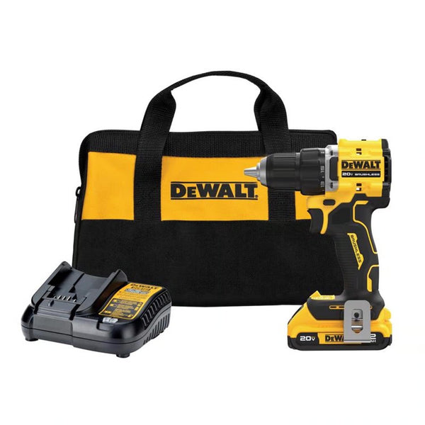 DeWalt 20V MAX ATOMIC 1/2 in. Brushless Cordless Drill/Driver Kit (Battery & Charger) L61 - Tested and Working