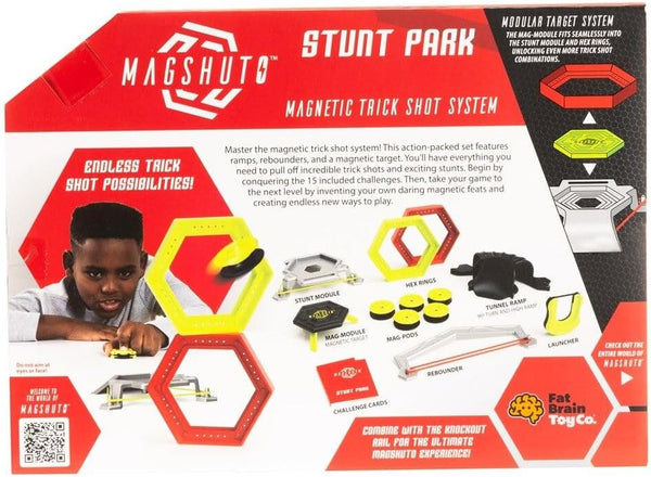 Fat Brain Toys Magshuto Stunt Park, Trick Shot System, Magnet Toys Skill Disc Launch Set, Magnet Game for Kids and Tweens 1452