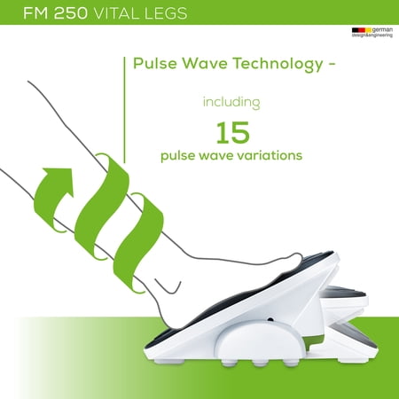 Beurer Vital Legs EMS Booster for Circulation on Feet & Calves, Reduces Swelling & Cramps, FM250 - F1 - 746