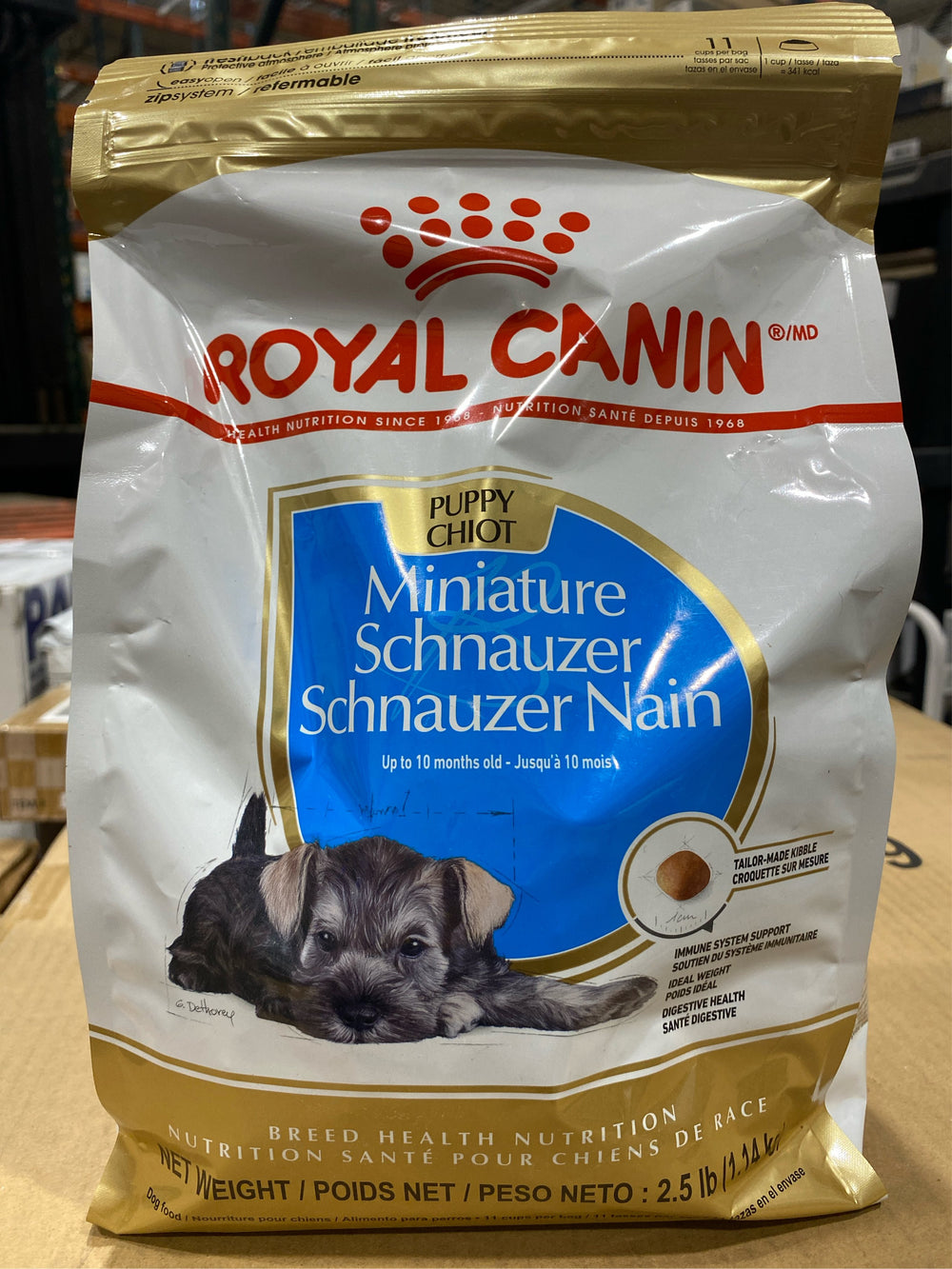 Royal Canin Breed Health Nutrition Miniature Schnauzer Puppy Dry Dog Food, 2.5 lb Bag - K13 - 622