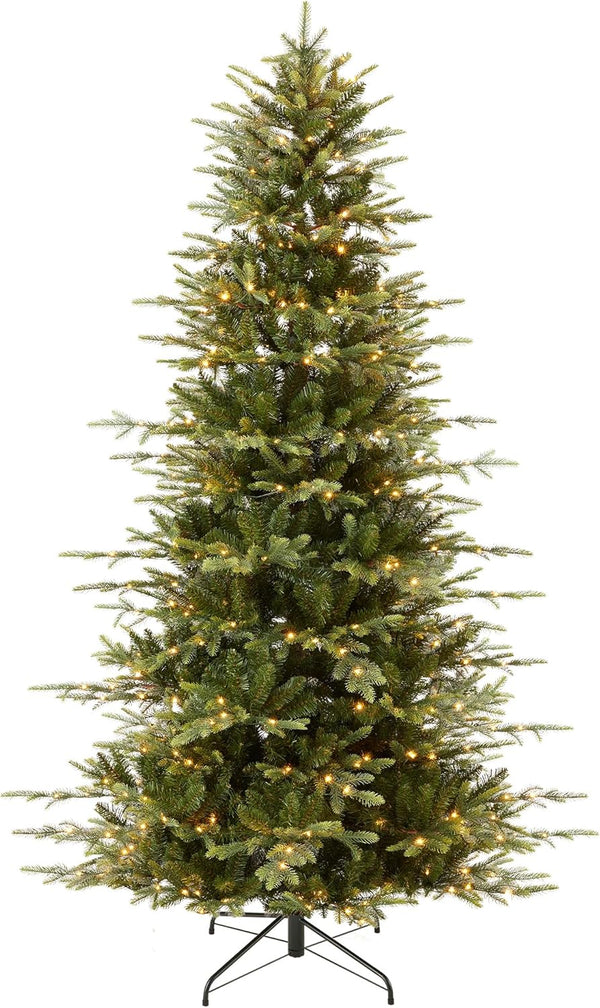 Best Choice 6ft Slim Pre-Lit Aspen Tree, Multicolor LED — F92
