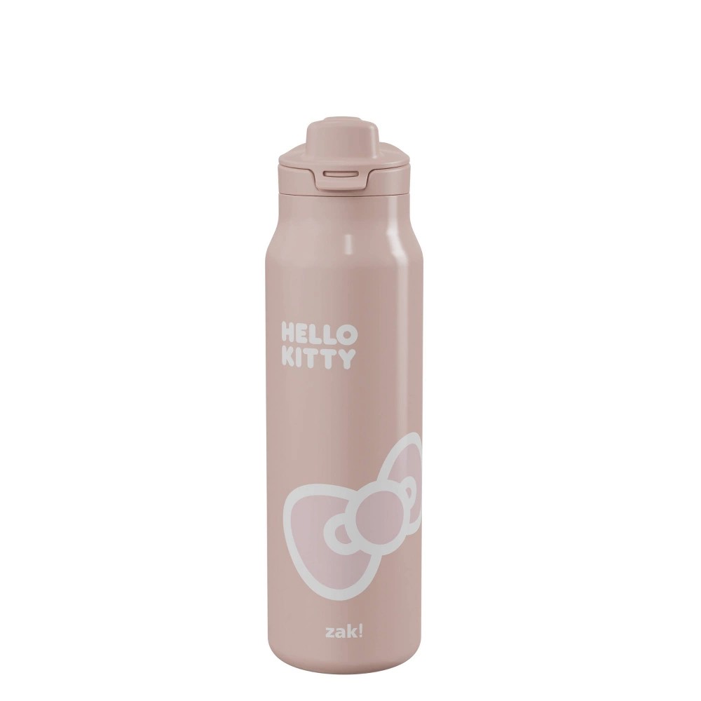 Zak Designs 24oz Hello Kitty Stainless Steel Vacuum Insulated Chug Bottle Tan 1003